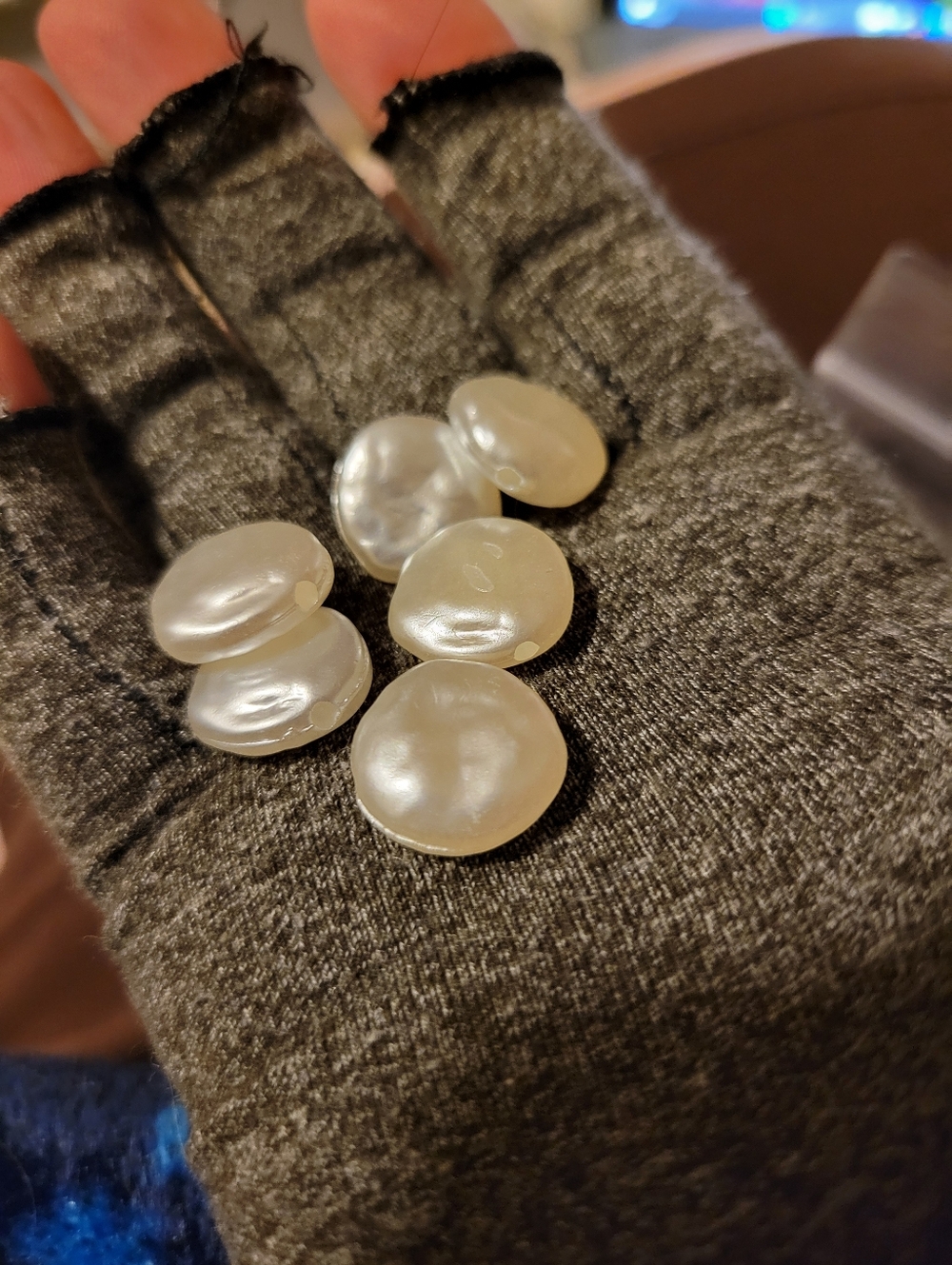 Faux Coin Pearl Acrylic Beads • Jewelry Making Supplies • *Bundle Add On*